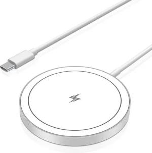 BRAIDOL MagSafe Ladegerät kabelloses ladegerät Induktions Ladegerät Wireless Charger (15W USB-C für iPhone Induktives Magnetisches Ladepad)