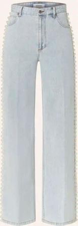 SANDRO Straight Jeans mit Schmucksteinen