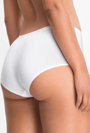 Baumwoll-Panty im Doppelpack - weiß - Gr. 40 von Goldner Fashion