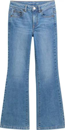 TOM TAILOR Mädchen Flared Jeans, blau, Uni, Gr. 170