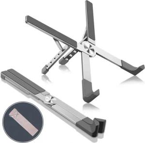 BRAIDOL Laptoptisch Laptoptisch, Laptop Ständer,Höhenverstellba Belüfteter Laptophalter (1x Laptopständer-Set, 1er Set, aus Aluminiumlegierungsmaterial), mit 5 Stufen Höhenverstellung, für Schreibtisch Home-Office