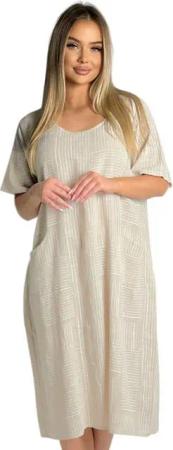 Mississhop Sommerkleid Baumwollkleid 100 % Baumwolle Casual Shirtkleid Strandkleid M.377