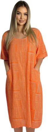 Mississhop Sommerkleid Baumwollkleid 100 % Baumwolle Casual Shirtkleid Strandkleid M.377