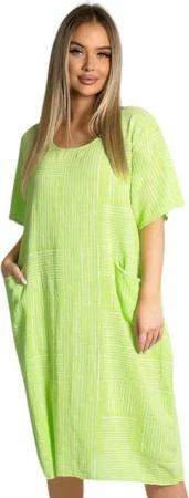 Mississhop Sommerkleid Baumwollkleid 100 % Baumwolle Casual Shirtkleid Strandkleid M.377