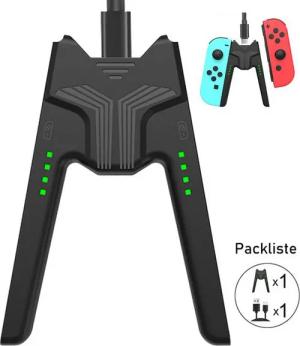 BRAIDOL Gamepad Ladegriff, linker und rechter Griff Nintendo-Controller Switch Gaming-Controller (Switch Controller Ladestation,Gamepad Zubehör für Nintendo Switch Oled Joy-Con Griff)