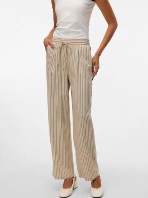 Vero Moda Schlupfhose VMJESMILO WIDE PANTS GA NOOS mit Leinen