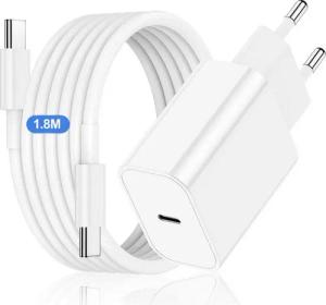 BRAIDOL Ladeset Schnellladegerät und 1.8M Ladekabel passt für Apple iPhone 15 USB-Ladegerät (2,22 mA, 20W USB C Ladestecker Netzteil Stecker, Adapter mit Typ C, 1-tlg., Schnellladekabel, für Apple iPhone 15 Plus 15 Pro Max MacBook Pro iPad Air Samsung S23