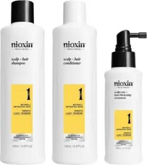 Nioxin Accessoires Haare System 1 – Kit – Behandlung Für Natürliches Haar Mit Leichtem H