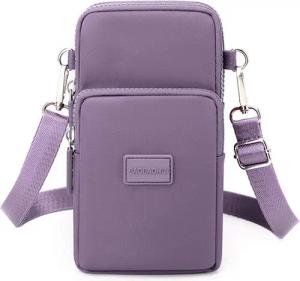OKWISH Handytasche Damen Schultertasche Kleine Handy Umhängetasche Tasche Geldbörse (mit vielen Kartenfächer 2 Reißverschluss Beutel und 1 Kopfhörerbuchse, 1-tlg., für Handy unter 6,8 Zoll, Cross-Body Brieftasche, Reisepass Tasche), Einkaufen Dating Ausge