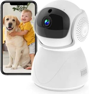 BRAIDOL Überwachungskamera WLAN Überwachungskamera, Smart Home Kamera, HD 1080P Innenkamera (Innenbereich, 360° Babyphone,3MP 2.4G WLAN Überwachungskamera Indoor, 1-tlg., 1080P, mit Bewegungs-/Tonerkennung,Zwei-Wege-Audio, mit Gegensprechfunktion,Infrarot