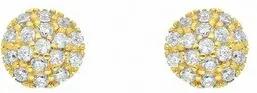 Adelia´s Paar Ohrhänger Damen Goldschmuck, mit Zirkonia Goldschmuck für Damen
