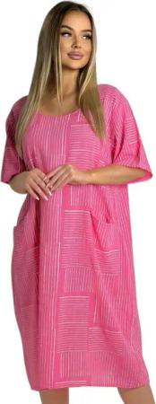 Mississhop Sommerkleid Baumwollkleid 100 % Baumwolle Casual Shirtkleid Strandkleid M.377