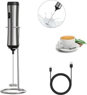 BRAIDOL Milchaufschäumer Milchaufschäumer, Elektrischer Milchaufschäumer,Stab,Mini-Handmixer, mit Spezialspirale elektrischer Handmilchaufschäumer,Mini-Handmixer