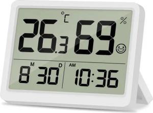 BRAIDOL Raumthermometer Hygrometer und Raumthermometer innen digital LCD Thermometer Messgerät, Innenwetterstation, LCD Anzeige 1-tlg., Temperatur und Luftfeuchtigkeit Messgerät, für Innenraum Wohnzimmer Babyraum Büro