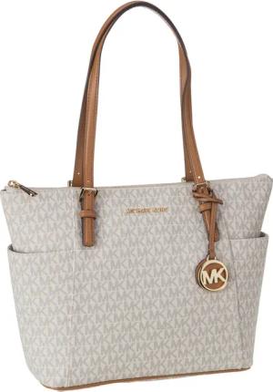 Michael Kors Jet Set Item EW TZ Tote MK Signature  in Beige (9.7 Liter), Handtasche