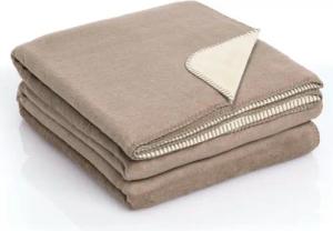 Wohndecke Moon Kuscheldecke Doubleface Baumwollmix ca 220x240cm gekettelter Rand, MOON Heimtextilien, Kuscheldecke