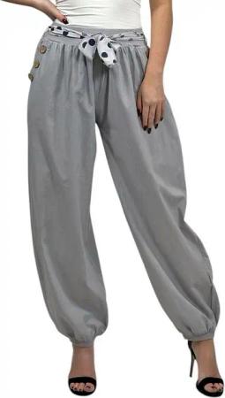 Mississhop Haremshose Leichte Baumwollhose einfarbige Hose Sommerhose Aladinhose M. 270 in Unifarbe