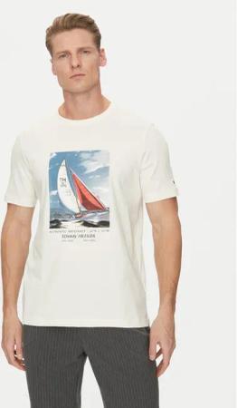 Tommy Hilfiger T-Shirt Color Photo Print MW0MW38615 Beige Regular Fit