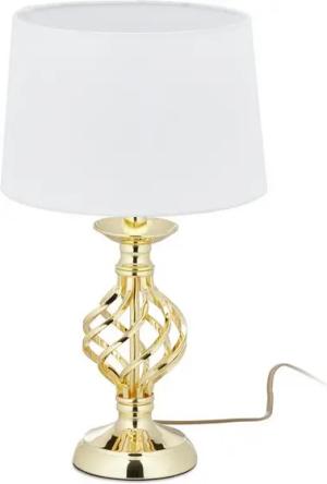 relaxdays Tischleuchte Tischlampe modern dimmbar, Gold