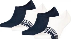 Tommy Hilfiger Socken "TH MEN FOOTIE HC 4P MONOGRAM STRIPE ECOM", (4 Paar), mit diskretem Logoakzent