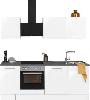 wiho Küchen Küchenzeile "Ela, Breite 220 cm,", Soft-Close-Funktion, höhenverstellbare Füße, ohne E-Geräte