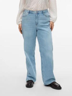 Vero Moda Curve High-waist-Jeans "VMCTESSA HR WIDE J RA339 GA CUR NOOS"