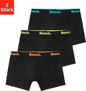 Bench. Boxer "Boxershorts für Jungen", (Packung, 3 St.), mit Logo-Webbund