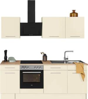 wiho Küchen Küchenzeile "Ela, Breite 220 cm", Soft-Close-Funktion, höhenverstellbare Füße, mit E-Geräten