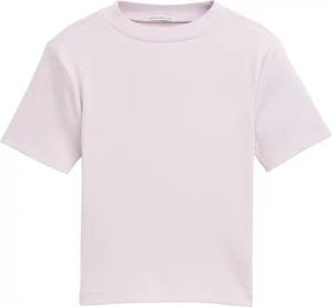 TOM TAILOR Mädchen Cropped T-Shirt mit Rippstruktur, lila, Uni, Gr. 152