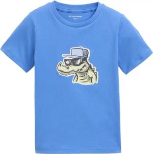 TOM TAILOR Jungen Glow-in-the-Dark T-Shirt, blau, Uni, Gr. 116/122