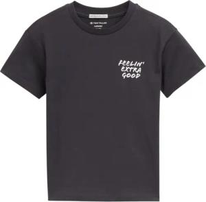 TOM TAILOR Jungen Oversize T-Shirt mit Print, grau, Uni, Gr. 116/122