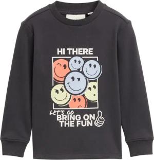 TOM TAILOR Jungen Glow-in-the-Dark Sweatshirt, grau, Uni, Gr. 104/110