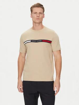Tommy Hilfiger T-Shirt Chest Insert MW0MW36498 Beige Regular Fit