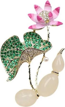 YRIIOMO Brosche Elegante Brustnadel mit floraler Form – Perfektes Accessoire für, stilvolle Outfits und ein Hauch von Vintage Charme