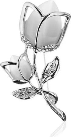 YRIIOMO Brosche Elegante Brustnadel in Tulpenform aus hochwertigem synthetischem (Legierungsmaterial – Perfektes Accessoire für vielseitige Outfits und, besondere Anlässe)
