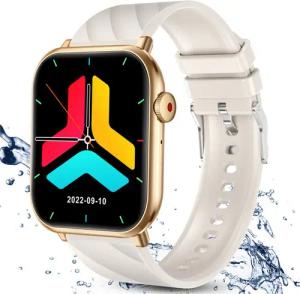 BRAIDOL Smartwatch,Fitness Tracker Uhr für Damen Herren mit Telefonfunktion Smartwatch (5 cm/1,96" HD Voll Touchscreen Zoll) IP67 Wasserdicht Fitness Uhr, Fitness Tracker mit Schrittzähler, Pulsmesser, Frauengesundheit,Schlaftracking, Kalorienverbrauch