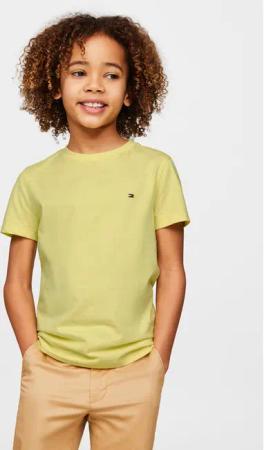 Tommy Hilfiger T-Shirt Essential KB0KB06879 D Gelb Regular Fit