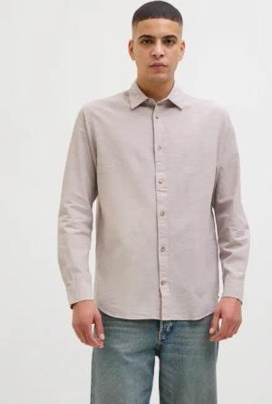 Jack & Jones Langarmhemd "JJESUMMER SHIRT LS SN", mit Hemdkragen