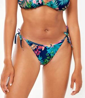 Bikini-Hose Damen seitlich geknotet Sofy Borabora blau