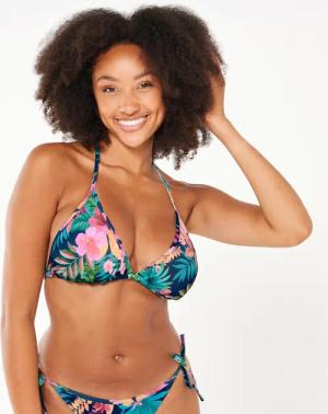 Bikini-Oberteil Damen Triangel Mae Borabora blau