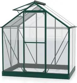 Vitavia Gewächshaus 2500 ESG 3 mm Triton Smaragd Pergart Stahlfundamentrahmen