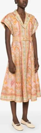 Zimmermann - Acacia Midi Dress - Größe 3 - beige