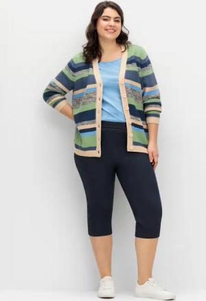 Sheego Extraschmale Caprihose in Denim-Optik, marine, Gr.40