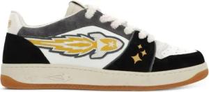 Enterprise Japan Low-Top Sneaker - Rocket Sneaker S3698 White Black - Gr. 41 (EU) - in Weiß - für Damen
