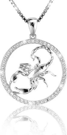 PAVELS Kette mit Anhänger Shine Skorpion, Elegante Sternzeichenkette für den Skorpion