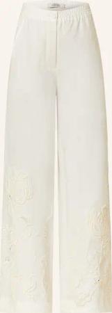 DOROTHEE SCHUMACHER Marlenehose EMBROIDERED BEAUTY aus Leinen