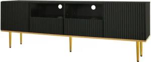 Gotagee TV-Schrank Lowboard TV-Möbel mit goldenen Füßen und goldenem Rand