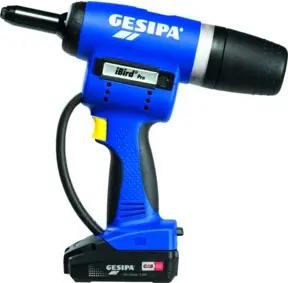Gesipa Akku-Blindniet-Setzgerät iBird Pro mit 2 Li-Ion Akkus 18V - 2,0 Ah / Ladegerät in L-Boxx