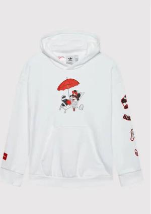 adidas Sweatshirt Disney Mickey And Friends HF7578 Weiß Relaxed Fit