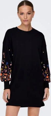 ONLY Sweatkleid ONLBROOKE LS SHORT DRESS FLOWER SWT NOOS